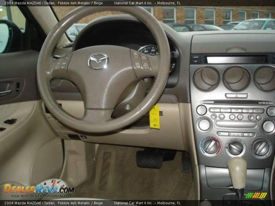 2004 Mazda MAZDA6 i Sedan Pebble Ash Metallic / Beige Photo #9