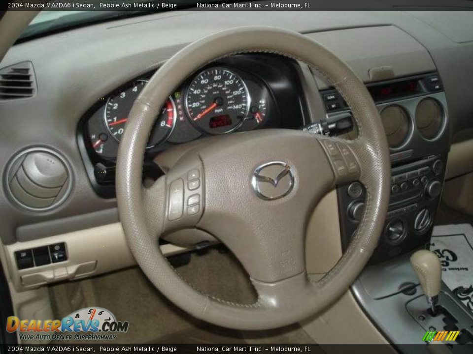 2004 Mazda MAZDA6 i Sedan Pebble Ash Metallic / Beige Photo #10