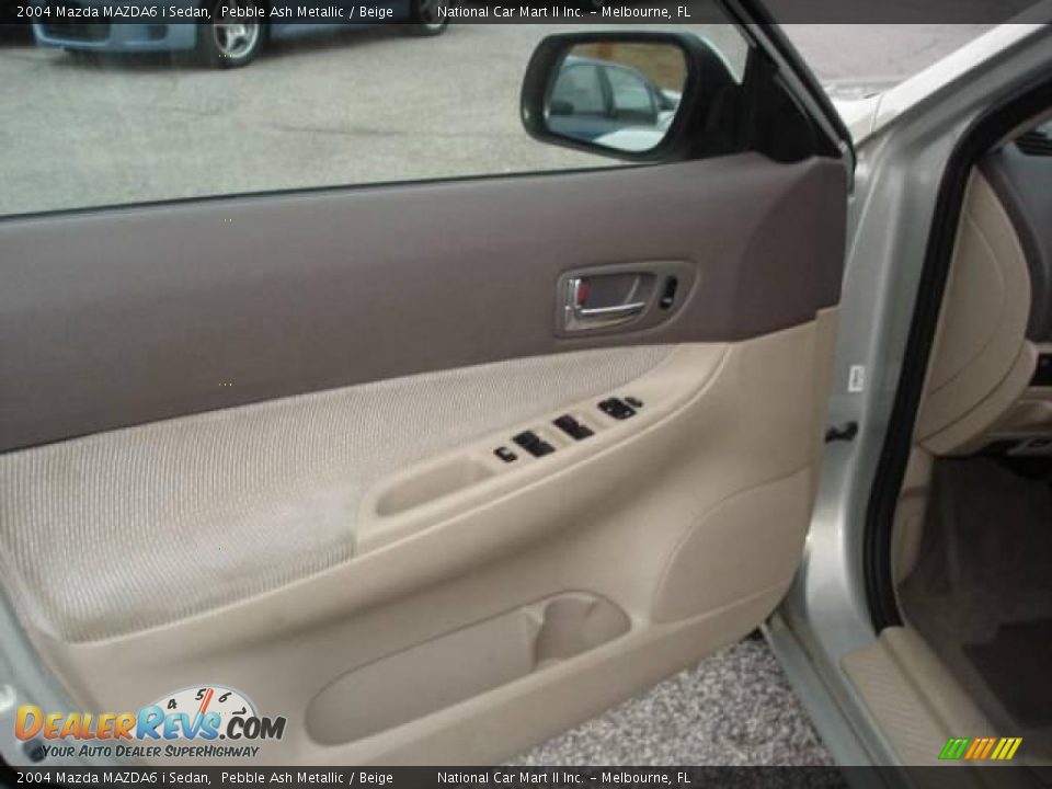 2004 Mazda MAZDA6 i Sedan Pebble Ash Metallic / Beige Photo #15