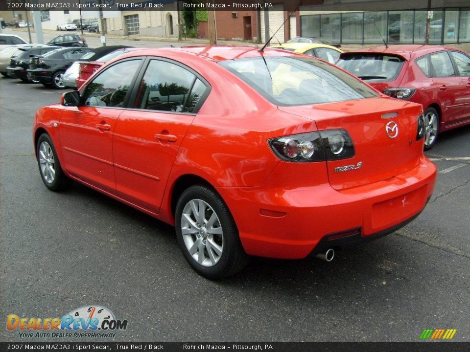 2007 Mazda MAZDA3 i Sport Sedan True Red / Black Photo #2