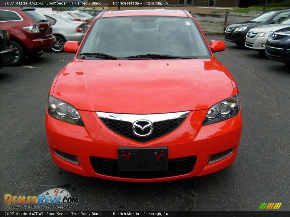 2007 Mazda MAZDA3 i Sport Sedan True Red / Black Photo #6
