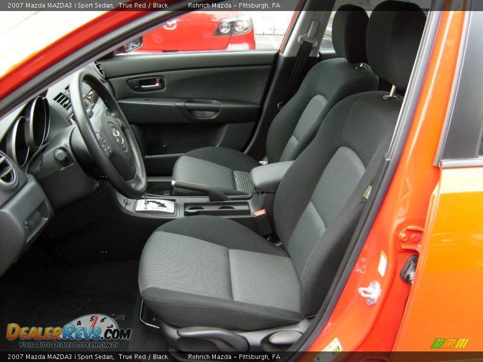 2007 Mazda MAZDA3 i Sport Sedan True Red / Black Photo #8