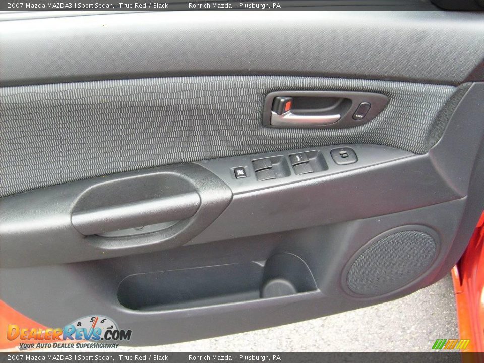 2007 Mazda MAZDA3 i Sport Sedan True Red / Black Photo #10