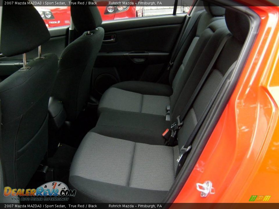 2007 Mazda MAZDA3 i Sport Sedan True Red / Black Photo #12