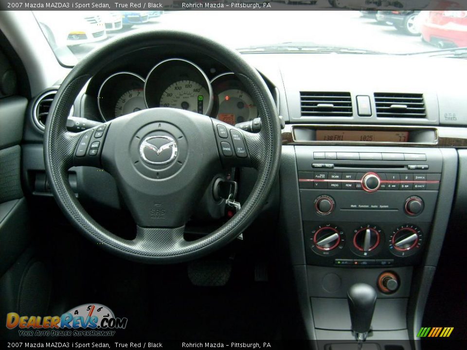 2007 Mazda MAZDA3 i Sport Sedan True Red / Black Photo #13