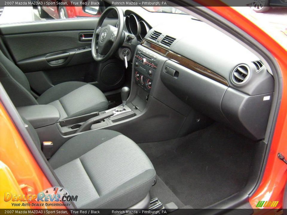 2007 Mazda MAZDA3 i Sport Sedan True Red / Black Photo #16