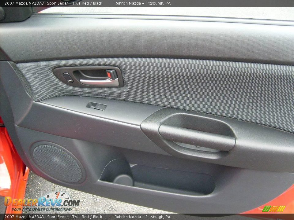 2007 Mazda MAZDA3 i Sport Sedan True Red / Black Photo #17