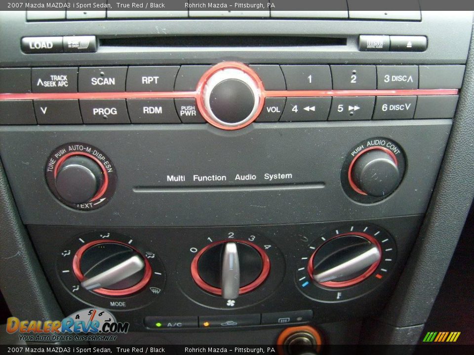2007 Mazda MAZDA3 i Sport Sedan True Red / Black Photo #19