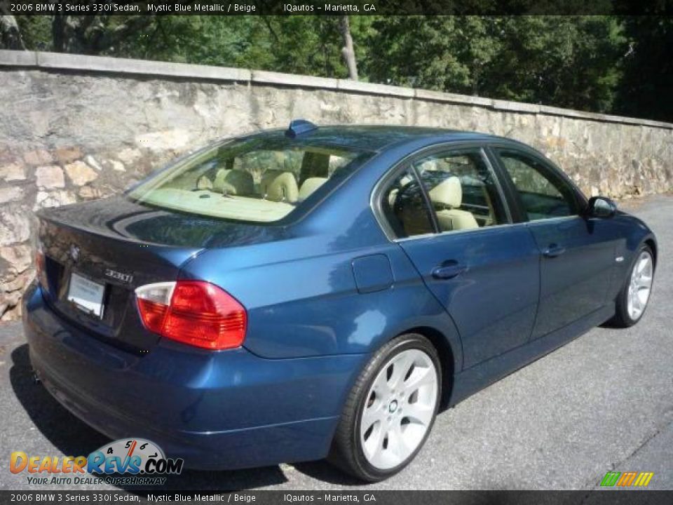 2006 BMW 3 Series 330i Sedan Mystic Blue Metallic / Beige Photo #3