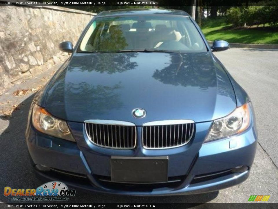 2006 BMW 3 Series 330i Sedan Mystic Blue Metallic / Beige Photo #5