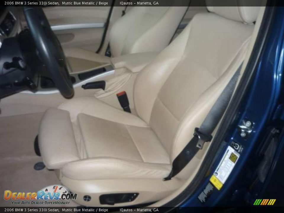 2006 BMW 3 Series 330i Sedan Mystic Blue Metallic / Beige Photo #7