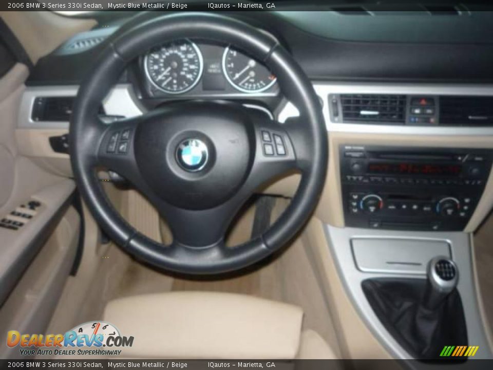2006 BMW 3 Series 330i Sedan Mystic Blue Metallic / Beige Photo #8