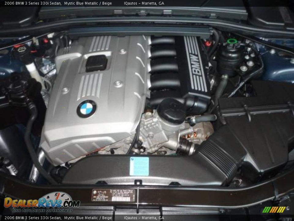 2006 BMW 3 Series 330i Sedan Mystic Blue Metallic / Beige Photo #9