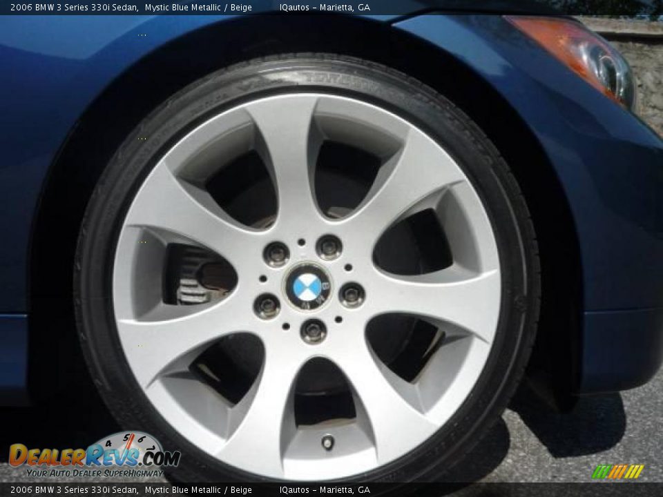 2006 BMW 3 Series 330i Sedan Mystic Blue Metallic / Beige Photo #10