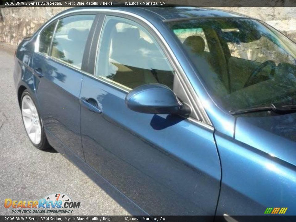 2006 BMW 3 Series 330i Sedan Mystic Blue Metallic / Beige Photo #13