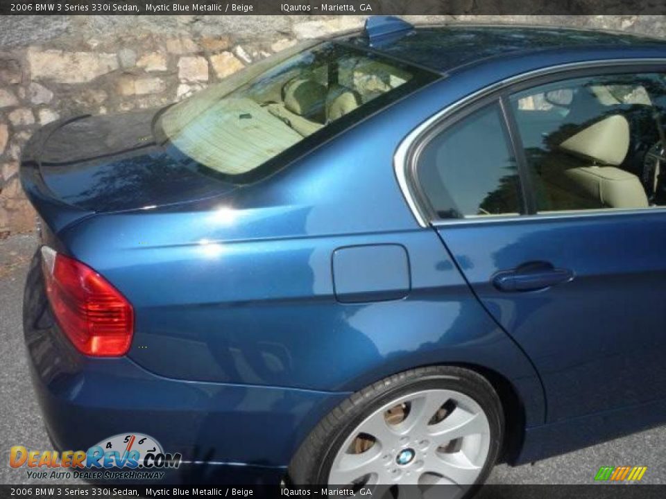 2006 BMW 3 Series 330i Sedan Mystic Blue Metallic / Beige Photo #16