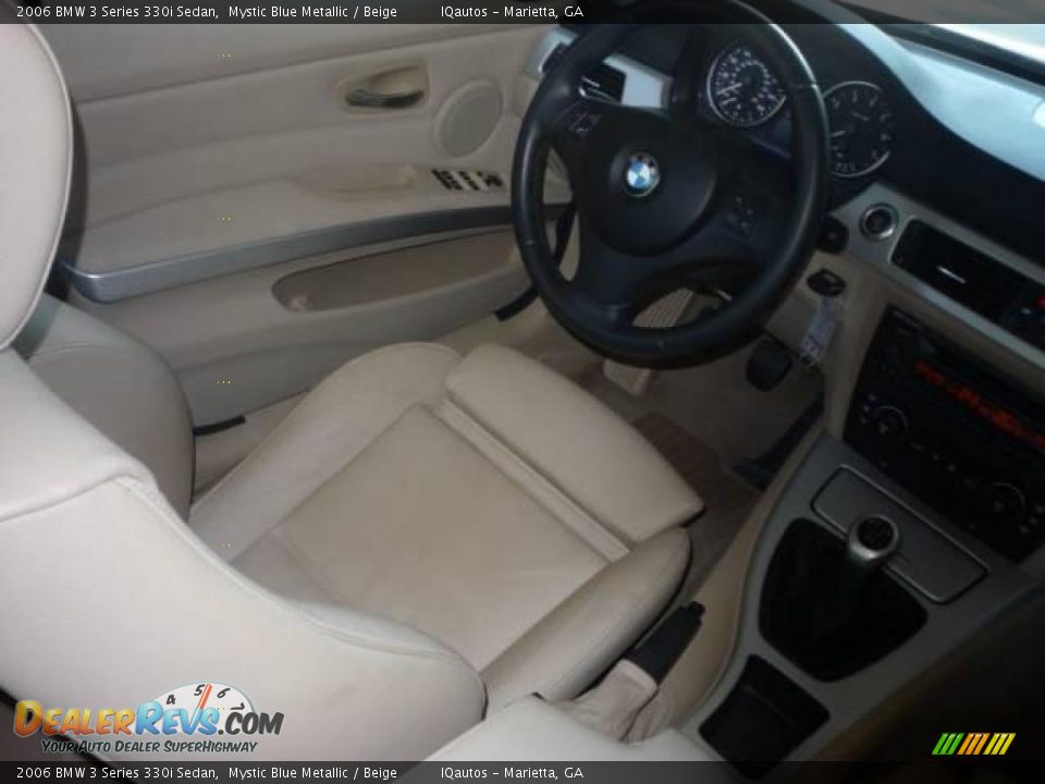 2006 BMW 3 Series 330i Sedan Mystic Blue Metallic / Beige Photo #19