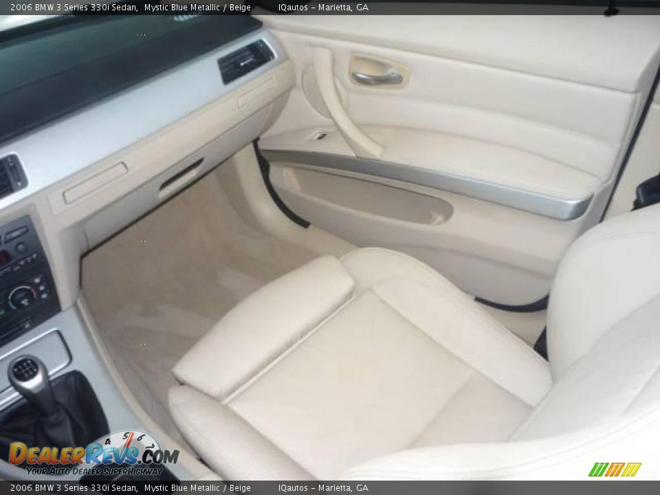 2006 BMW 3 Series 330i Sedan Mystic Blue Metallic / Beige Photo #20