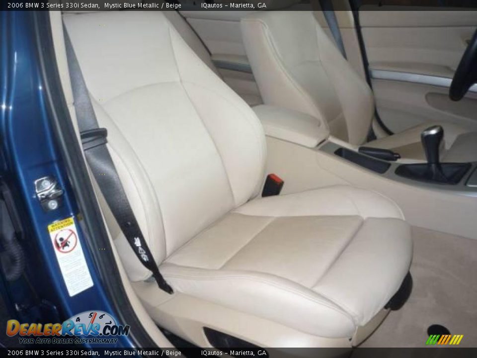 2006 BMW 3 Series 330i Sedan Mystic Blue Metallic / Beige Photo #26