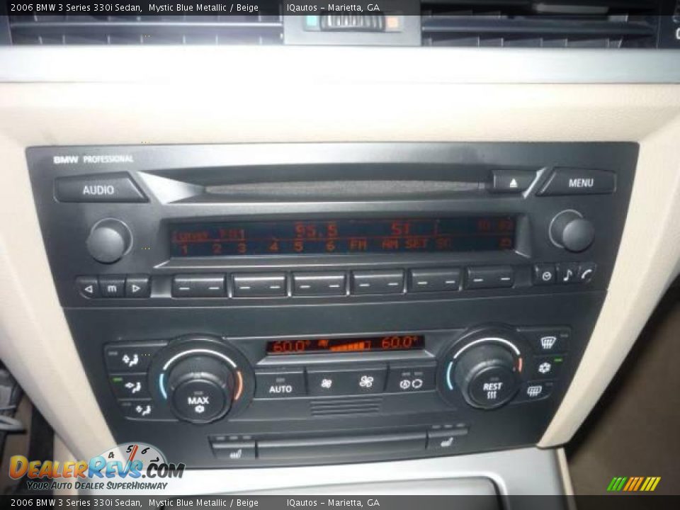 2006 BMW 3 Series 330i Sedan Mystic Blue Metallic / Beige Photo #29
