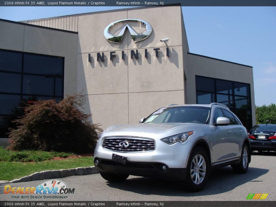 2009 Infiniti FX 35 AWD Liquid Platinum Metallic / Graphite Photo #1