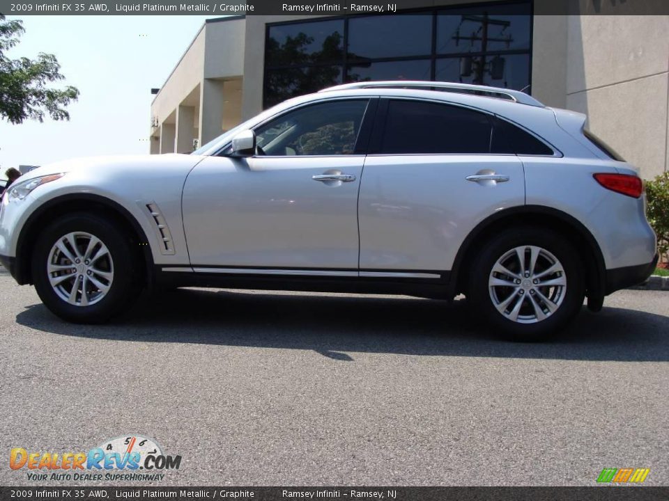 2009 Infiniti FX 35 AWD Liquid Platinum Metallic / Graphite Photo #3