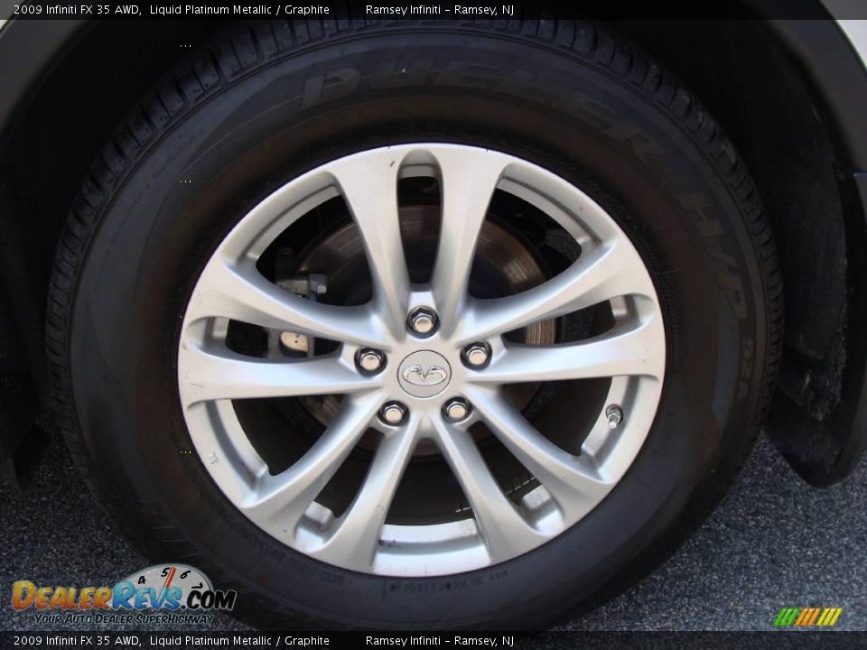 2009 Infiniti FX 35 AWD Liquid Platinum Metallic / Graphite Photo #4