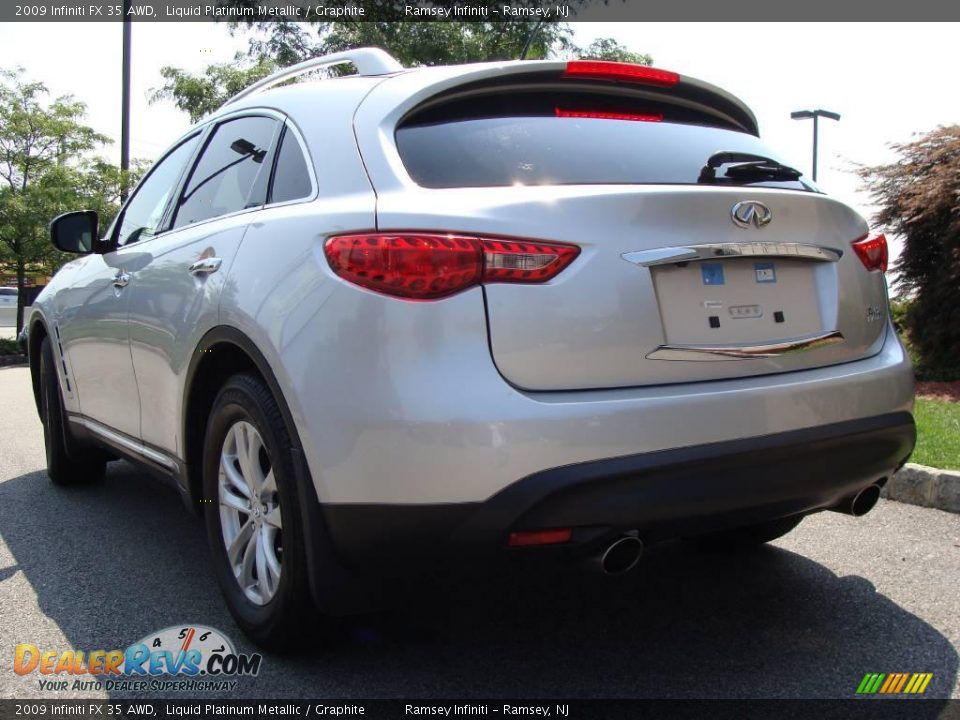 2009 Infiniti FX 35 AWD Liquid Platinum Metallic / Graphite Photo #5
