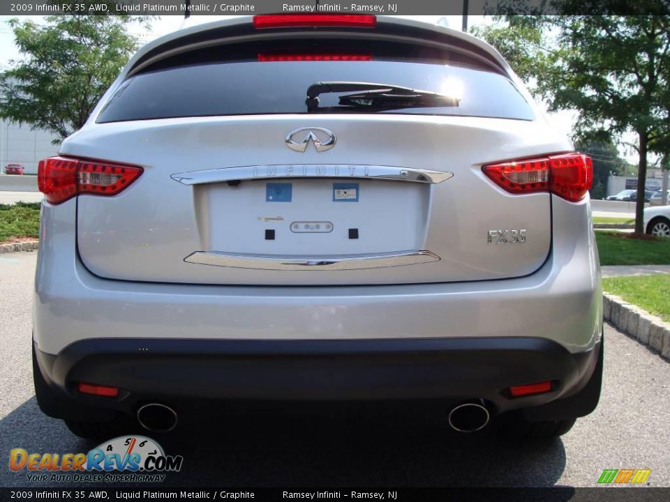 2009 Infiniti FX 35 AWD Liquid Platinum Metallic / Graphite Photo #6
