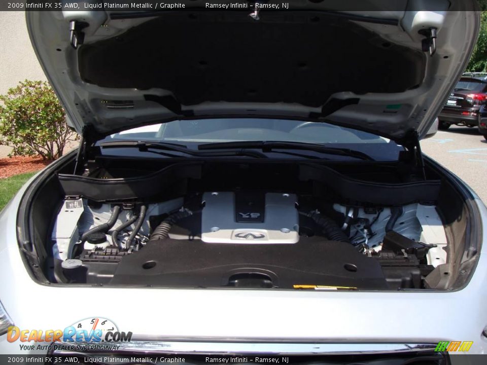 2009 Infiniti FX 35 AWD Liquid Platinum Metallic / Graphite Photo #14