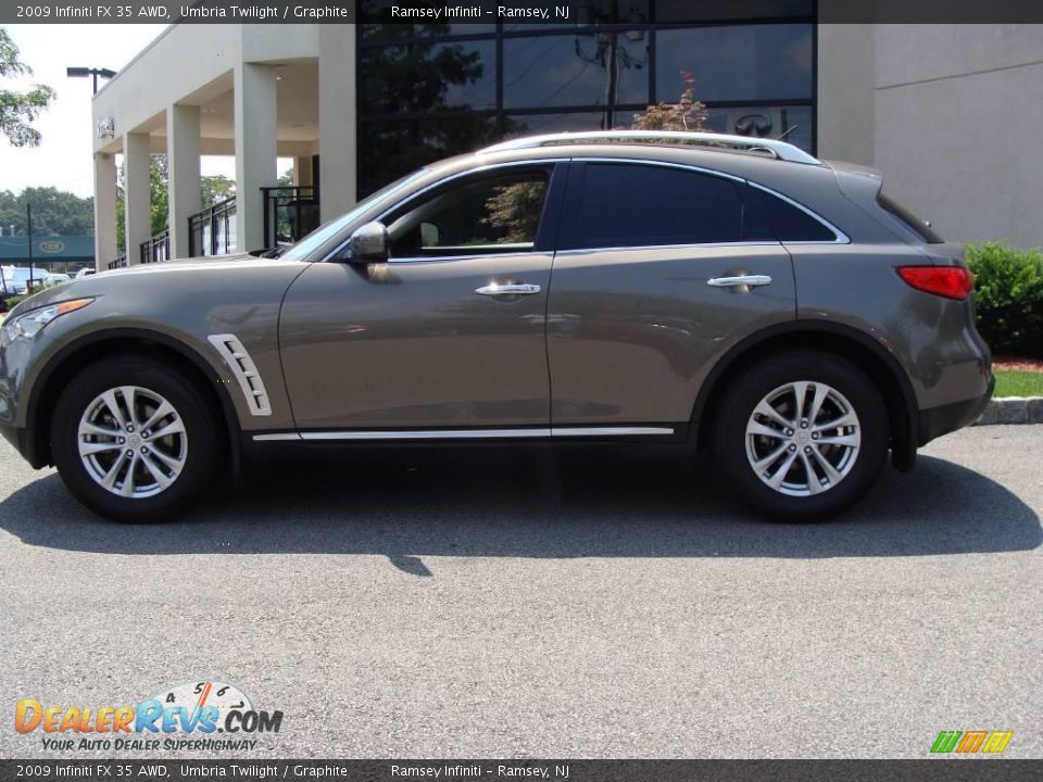 2009 Infiniti FX 35 AWD Umbria Twilight / Graphite Photo #3
