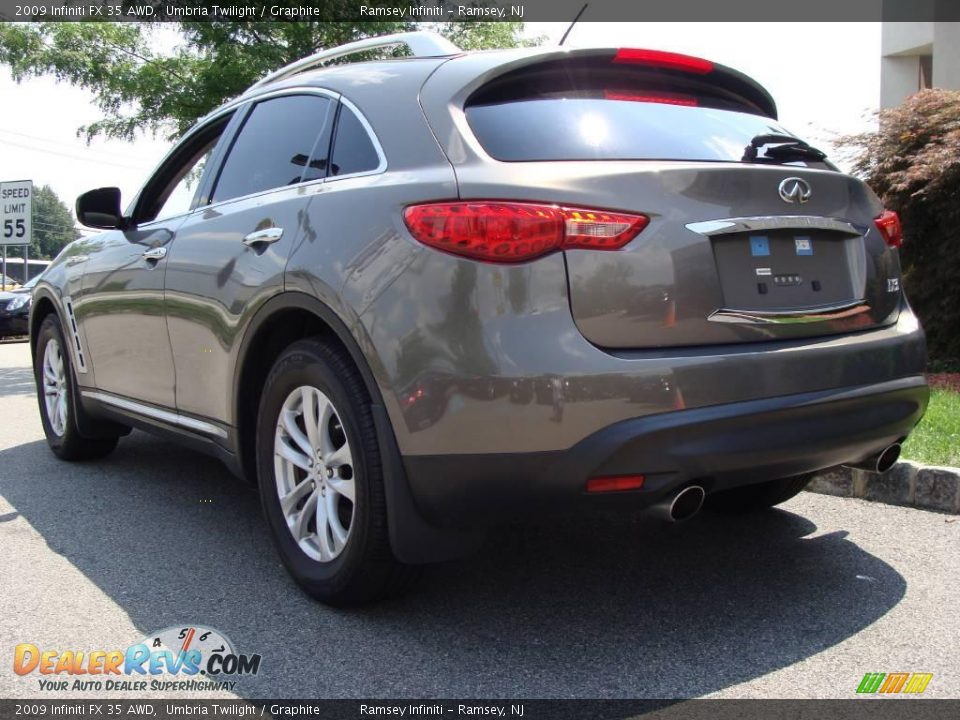 2009 Infiniti FX 35 AWD Umbria Twilight / Graphite Photo #6