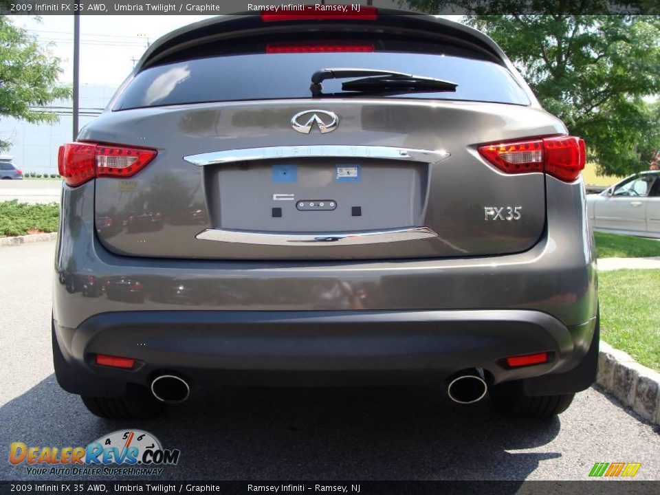 2009 Infiniti FX 35 AWD Umbria Twilight / Graphite Photo #7