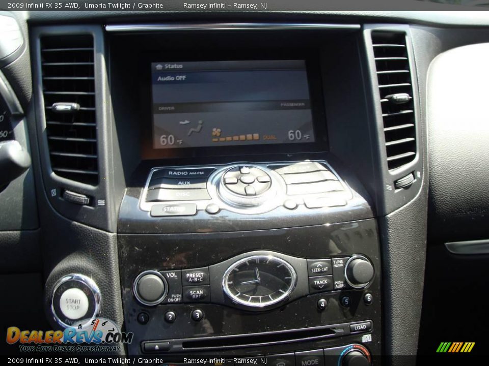 2009 Infiniti FX 35 AWD Umbria Twilight / Graphite Photo #13