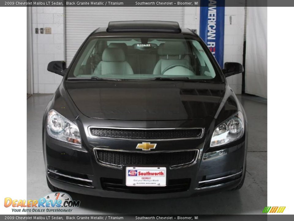 2009 Chevrolet Malibu LT Sedan Black Granite Metallic / Titanium Photo #2