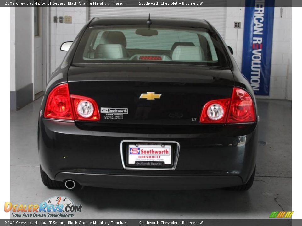 2009 Chevrolet Malibu LT Sedan Black Granite Metallic / Titanium Photo #3