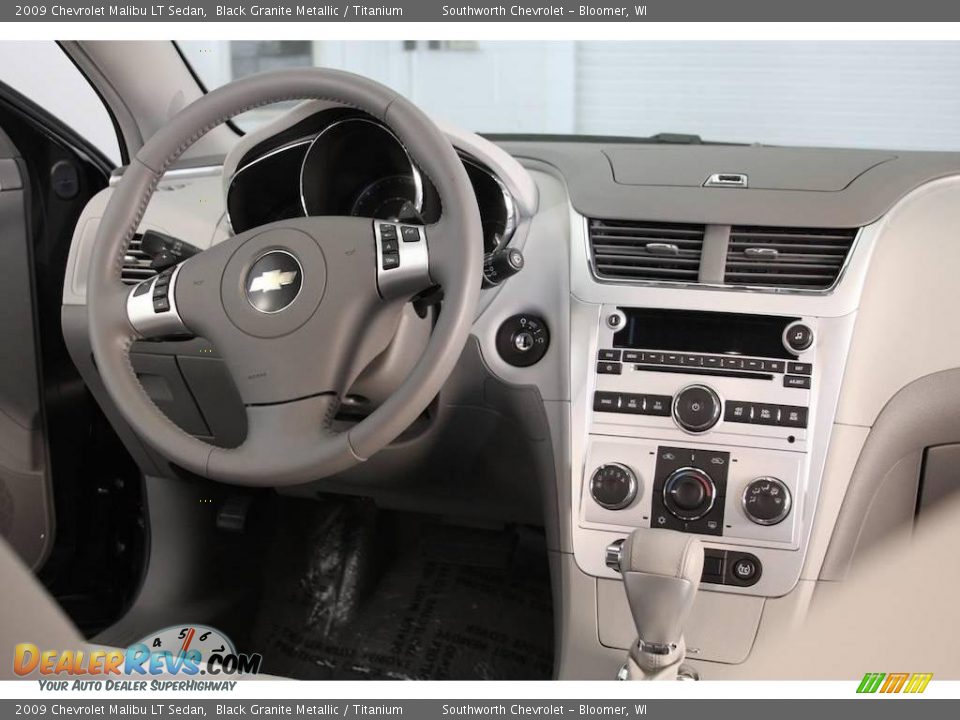 2009 Chevrolet Malibu LT Sedan Black Granite Metallic / Titanium Photo #7