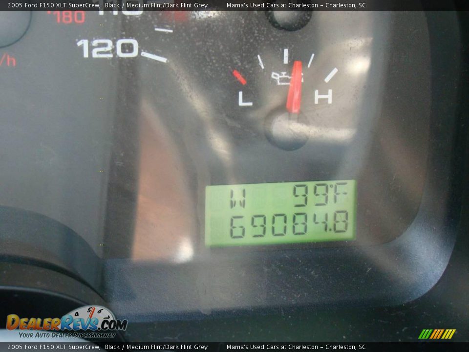 2005 Ford F150 XLT SuperCrew Black / Medium Flint/Dark Flint Grey Photo #18