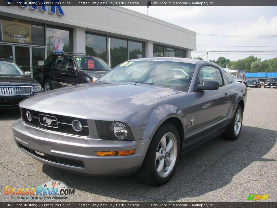 2007 Ford Mustang V6 Premium Coupe Tungsten Grey Metallic / Dark Charcoal Photo #1