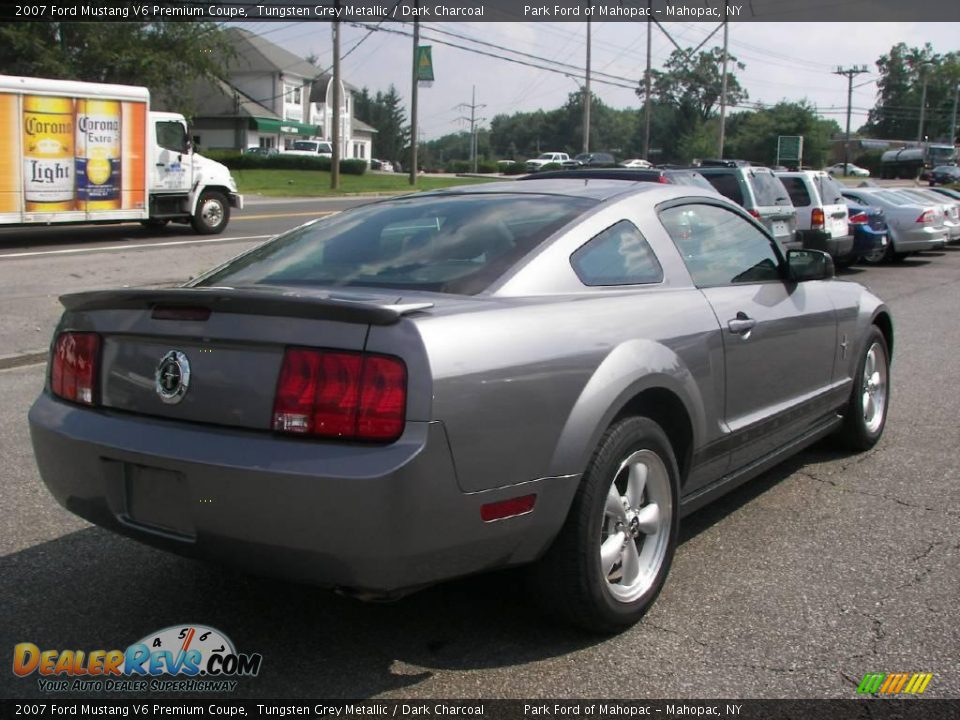 2007 Ford Mustang V6 Premium Coupe Tungsten Grey Metallic / Dark Charcoal Photo #3