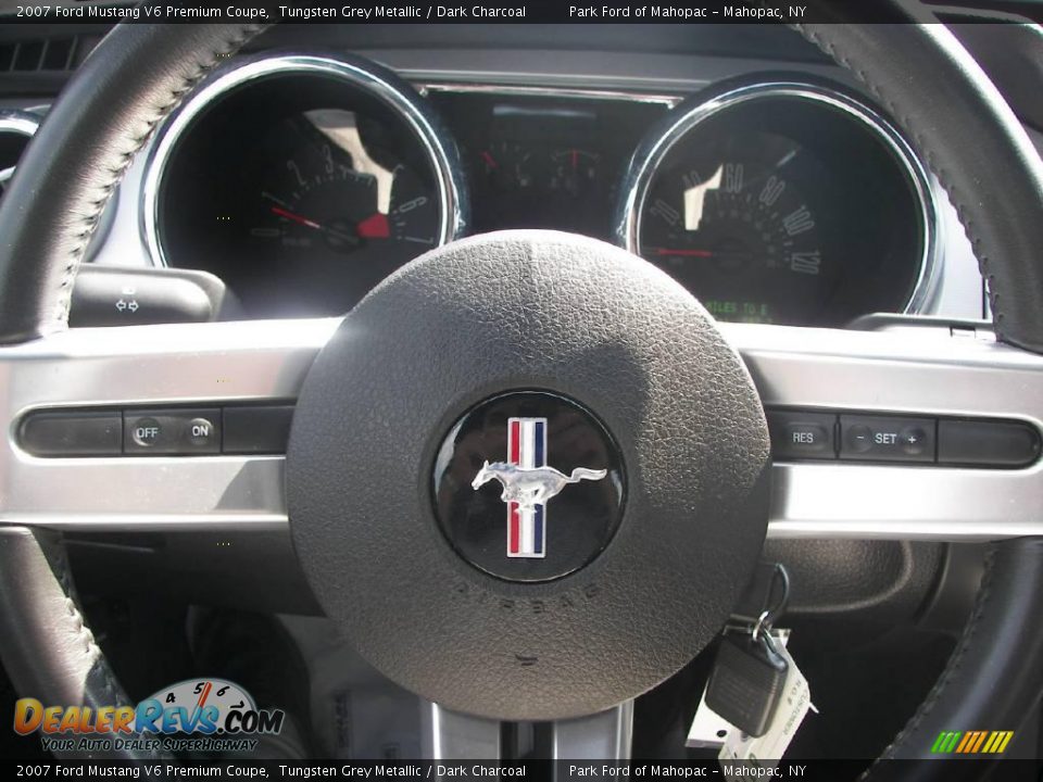 2007 Ford Mustang V6 Premium Coupe Tungsten Grey Metallic / Dark Charcoal Photo #13