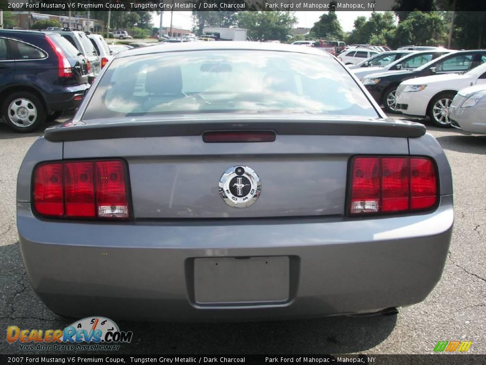 2007 Ford Mustang V6 Premium Coupe Tungsten Grey Metallic / Dark Charcoal Photo #18