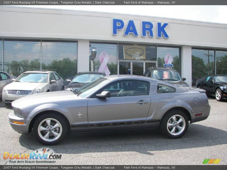 2007 Ford Mustang V6 Premium Coupe Tungsten Grey Metallic / Dark Charcoal Photo #19