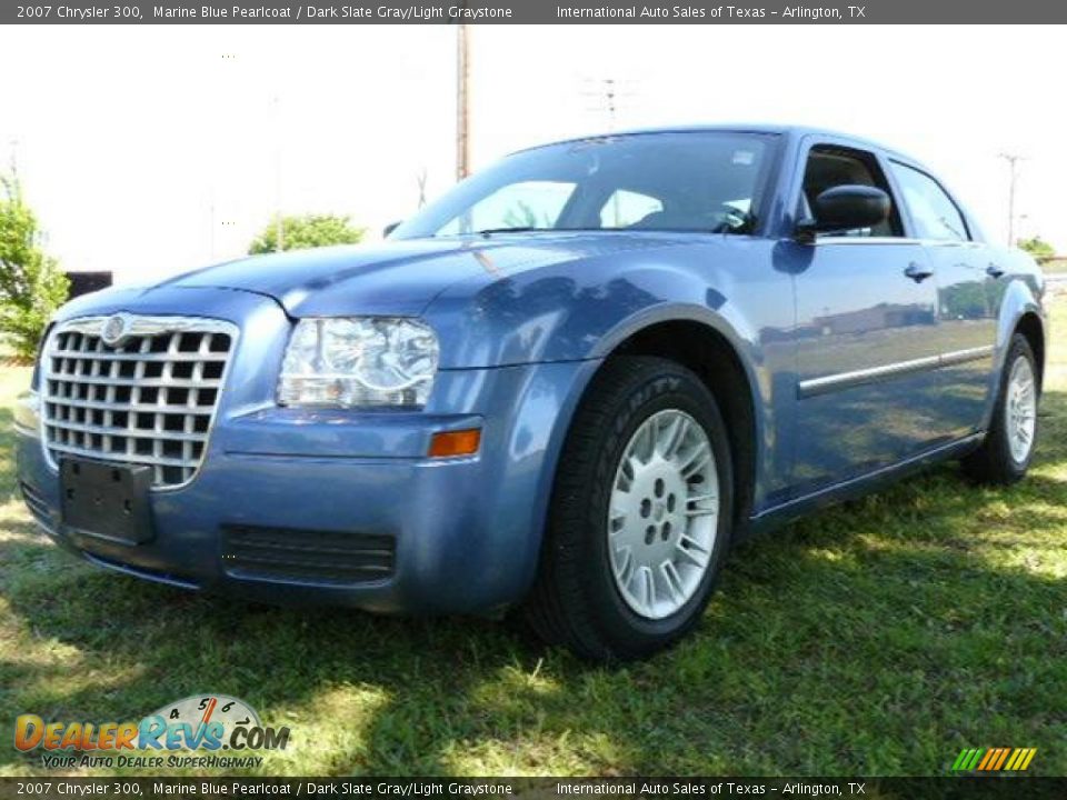 2007 Chrysler 300 Marine Blue Pearlcoat / Dark Slate Gray/Light Graystone Photo #1