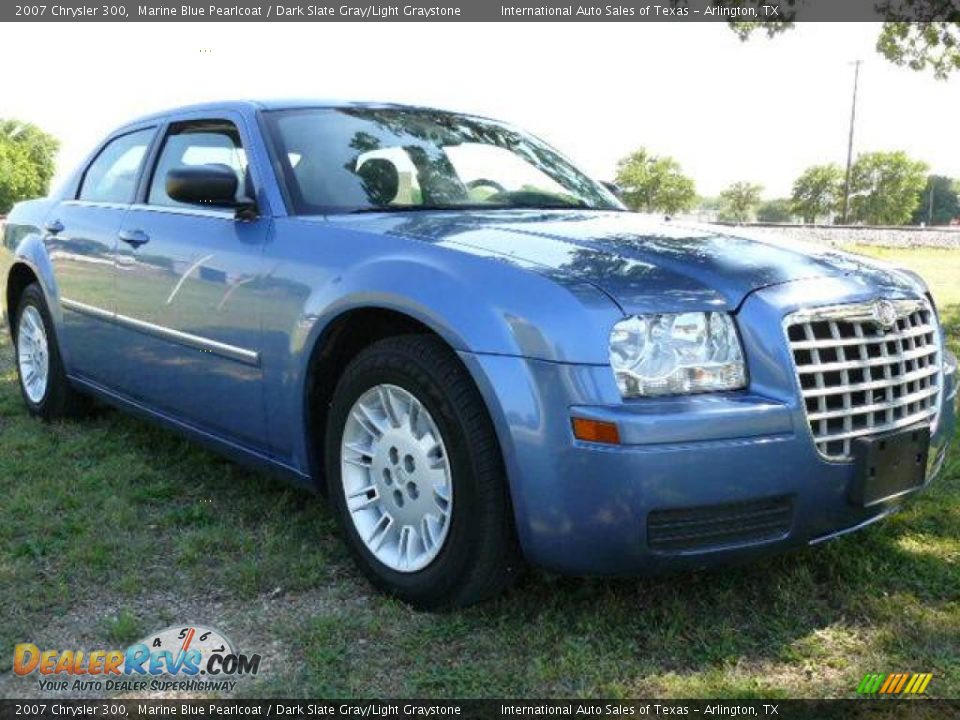 2007 Chrysler 300 Marine Blue Pearlcoat / Dark Slate Gray/Light Graystone Photo #3