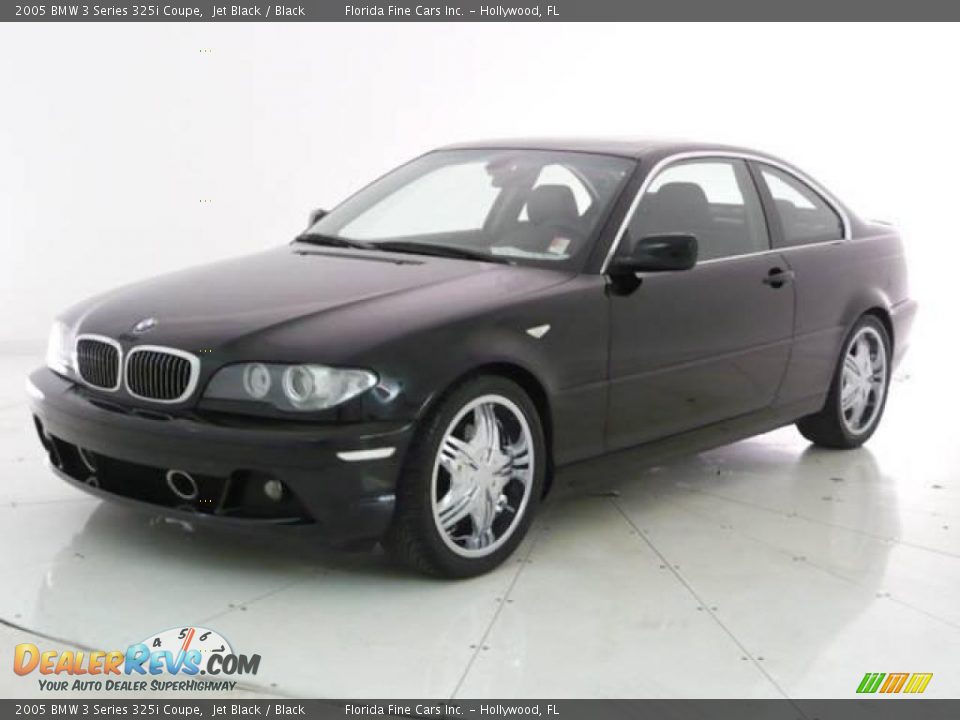 2005 BMW 3 Series 325i Coupe Jet Black / Black Photo #1