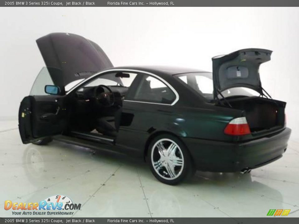 2005 BMW 3 Series 325i Coupe Jet Black / Black Photo #2