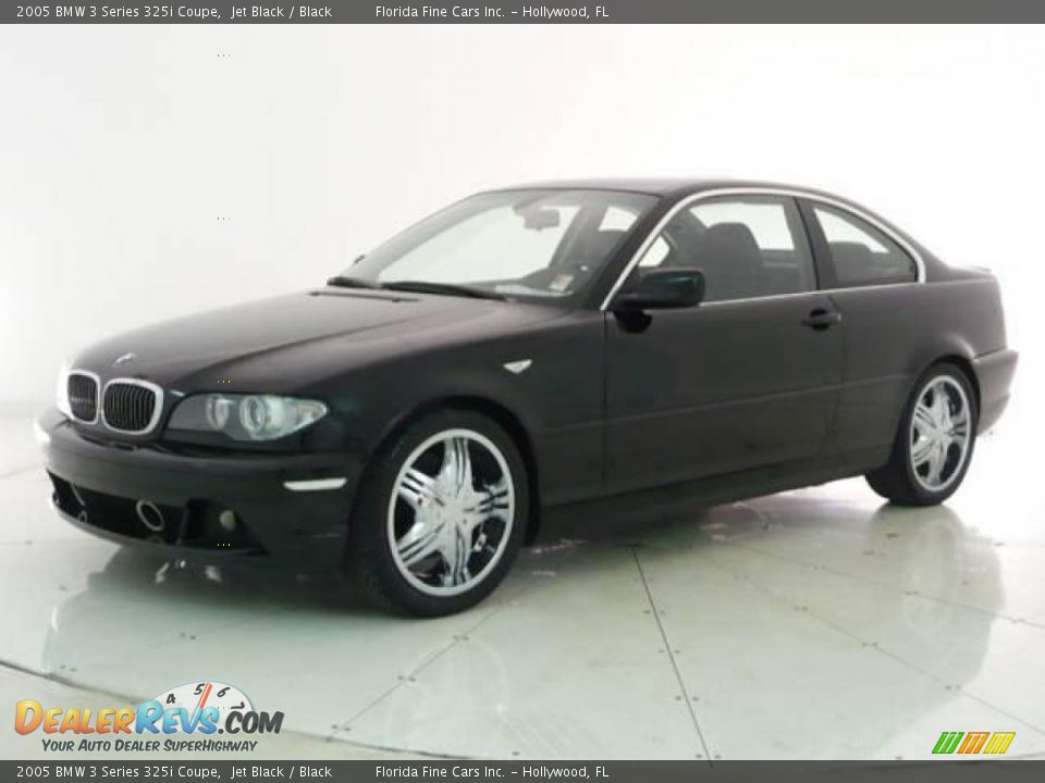 2005 BMW 3 Series 325i Coupe Jet Black / Black Photo #6