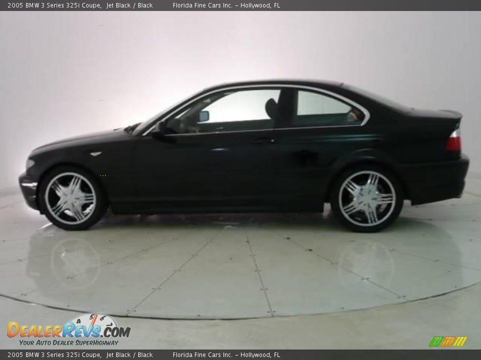2005 BMW 3 Series 325i Coupe Jet Black / Black Photo #7