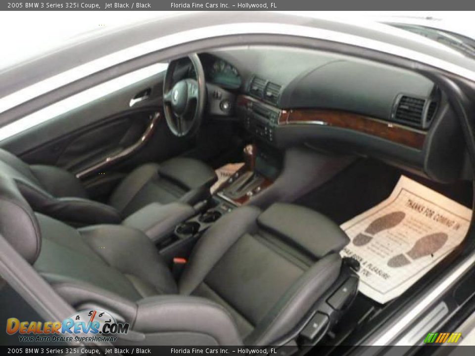 2005 BMW 3 Series 325i Coupe Jet Black / Black Photo #8